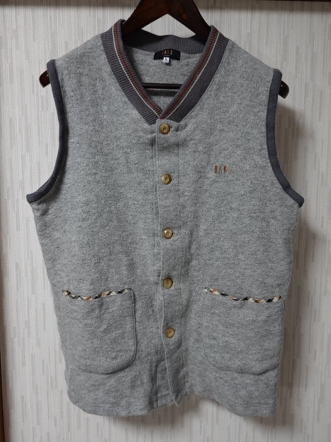 ●DAKS ダックス ホームウェア ベスト L●0901●拍卖