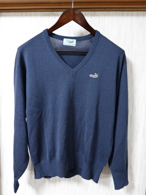 ●CROCODILE クロコダイル Vネックセーター M●0918●拍卖