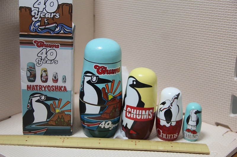 木製 チャムス 40周年 マトリョーシカ 人形 4体 検索 Chums 記念 アウトドア マトリョシカ カツオドリ グッズ ペンギン拍卖
