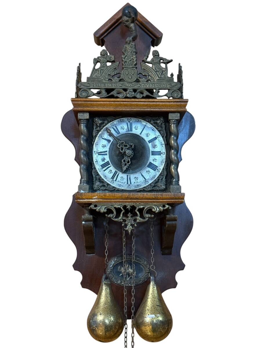 WUBA ワルミンク 分銅式掛時計 掛時計 柱時計 分銅 アンティーク 古時計 オランダ製 オランダビンテージ拍卖