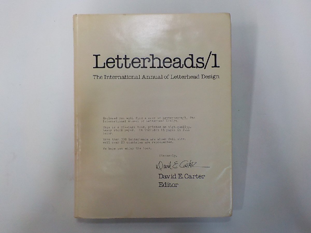 7P0331◆Letterheads/1 David E. Carter Century Communications Unlimited レターヘッド/デザイン書▼拍卖