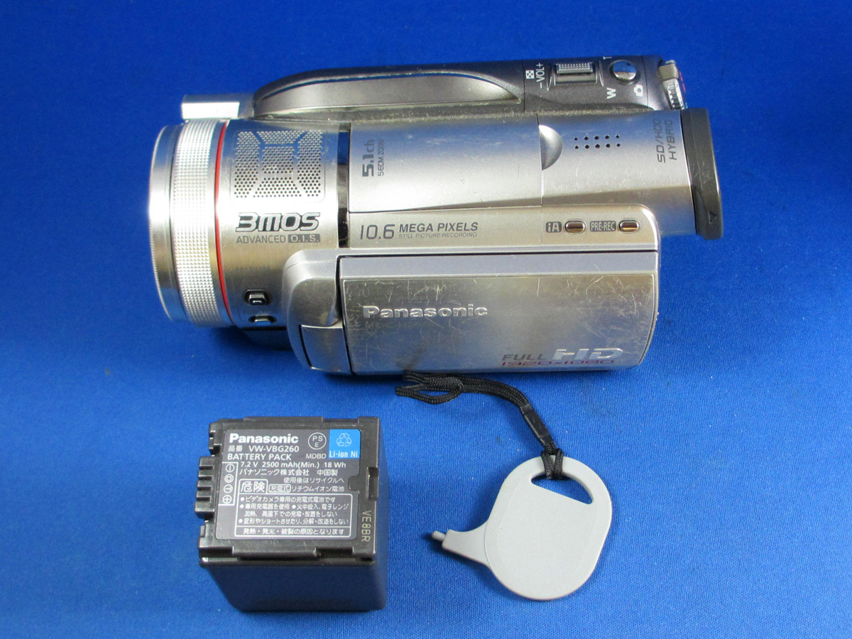 完動品 Panasonic HDC-HS300 パナソニック ハイビジョンビデオカメラ HDD120GB SDHC対応 純正バッテリー付き拍卖