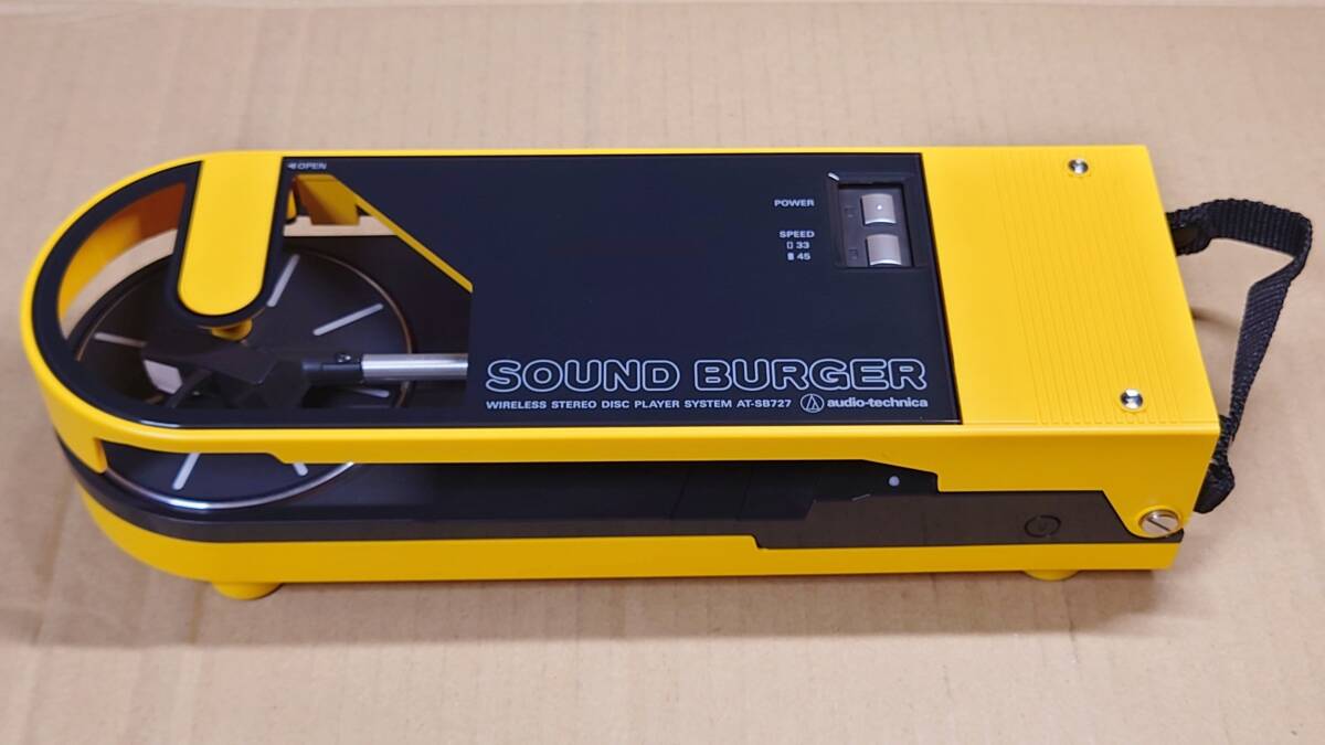 オーディオテクニカ ポータブルレコードプレーヤー サウンドバーガー AT-SB727 イエロー Bluetooth搭載 / audio-technica SOUND BURGER拍卖