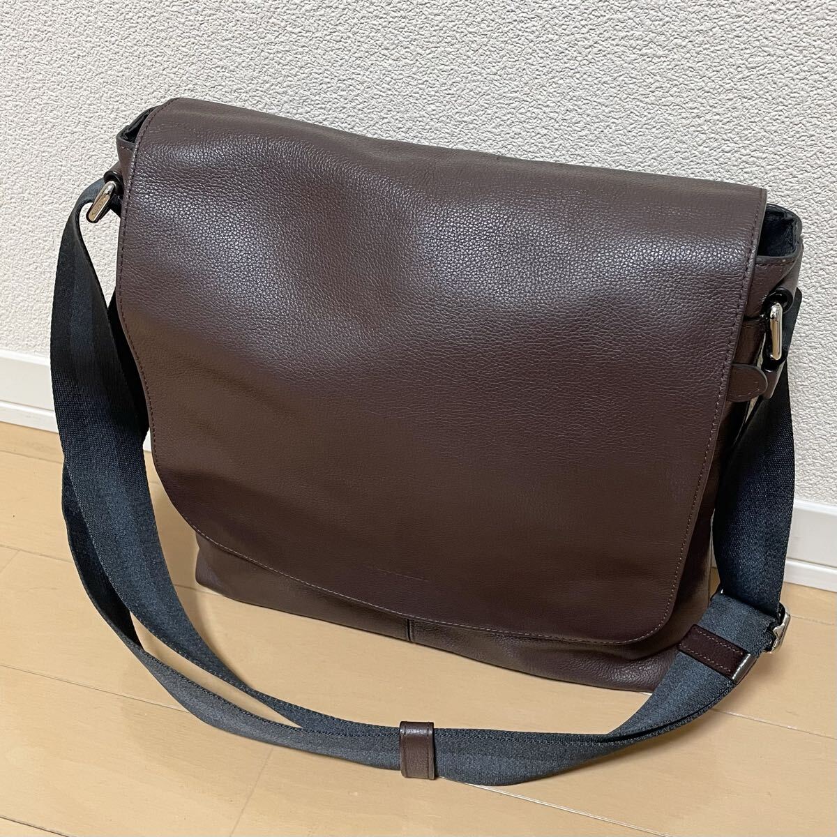 【美品】COACH コーチ ショルダーバッグ F72362 ブラウン レザー拍卖