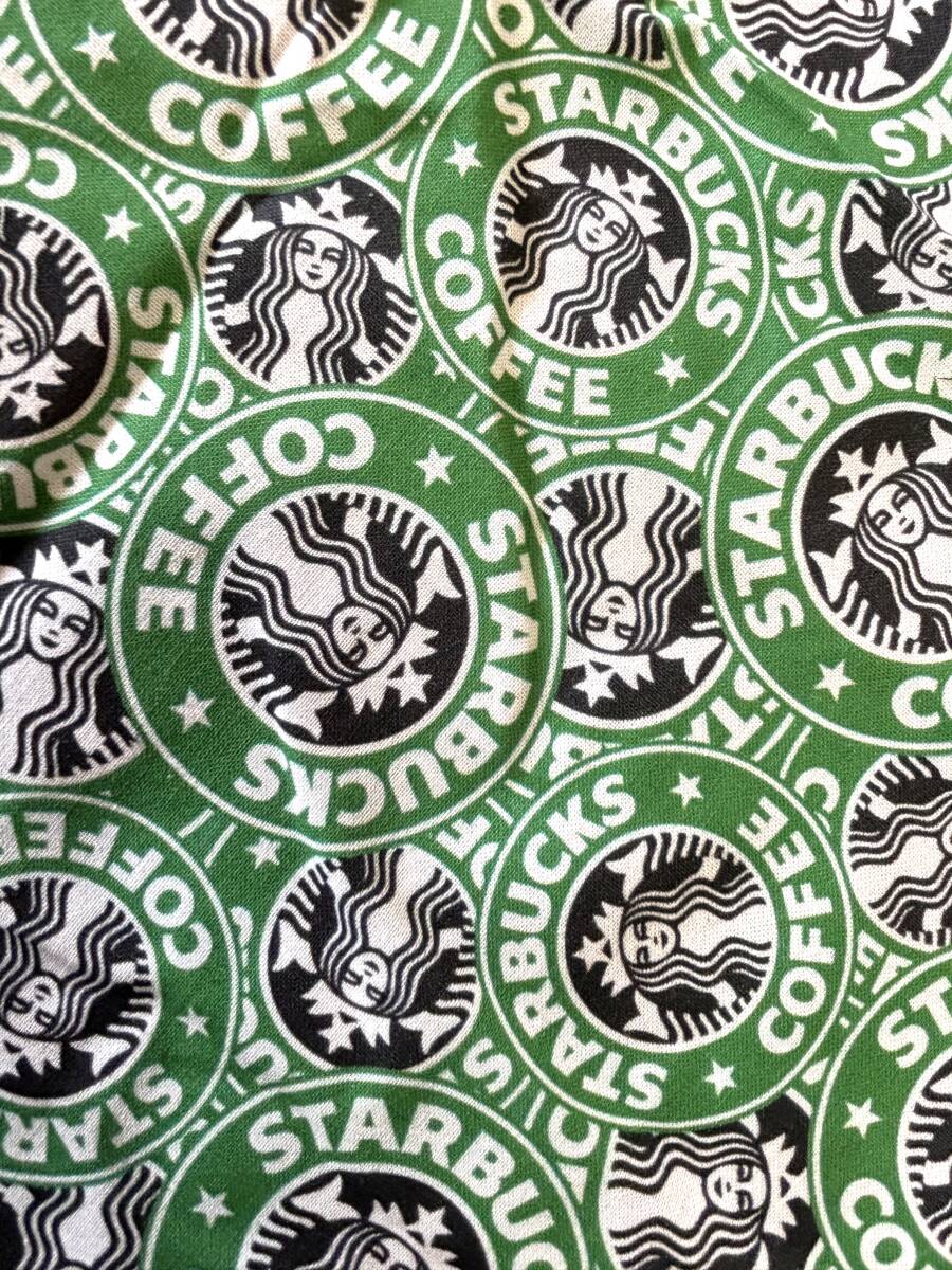 スターバックス スタバ 生地 緑地 50×150cm拍卖