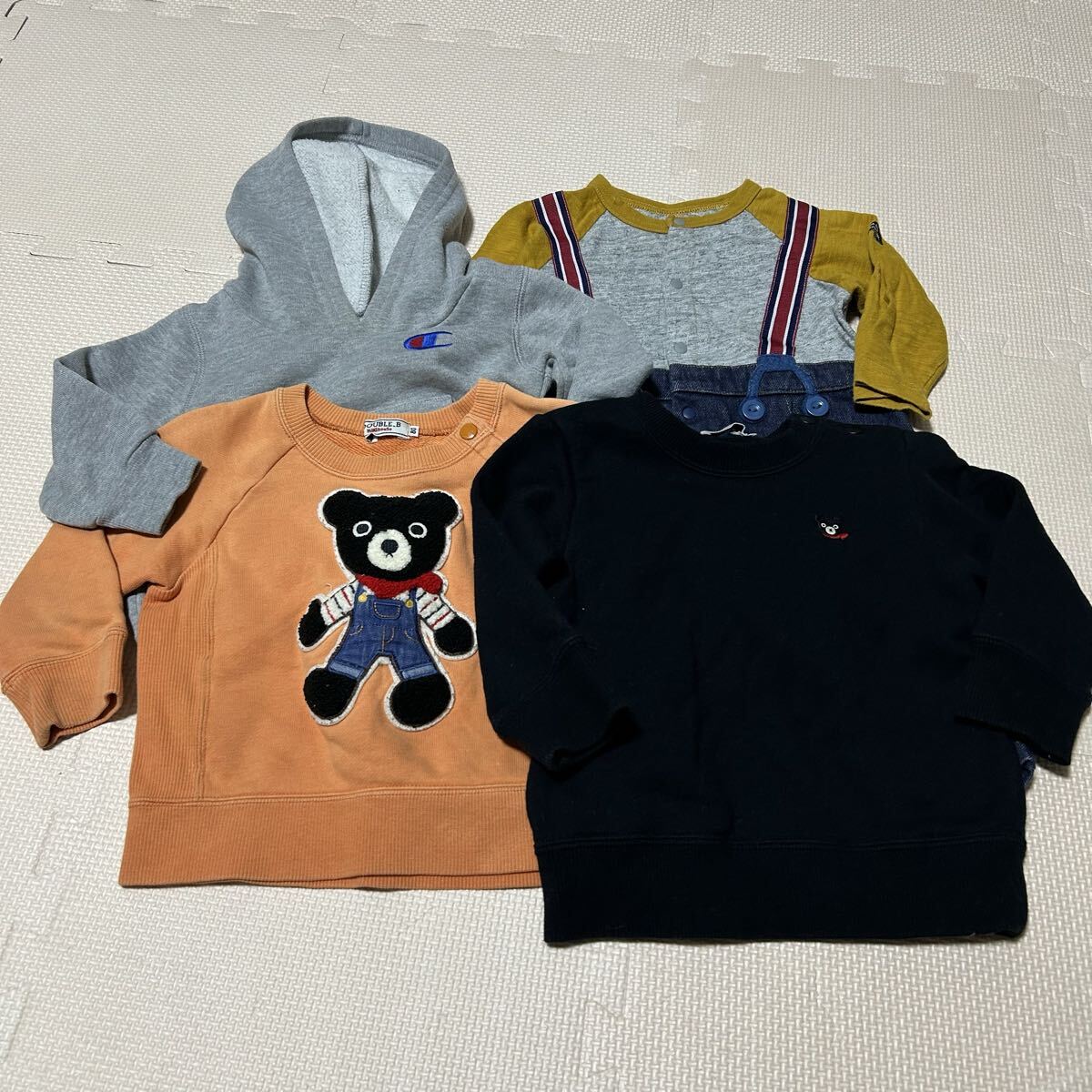 子供服 トレーナー・ロンパースまとめて ミキハウス チャンピオン ベビー服拍卖