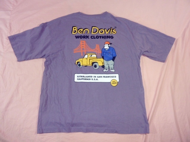 ベン・デーヴィス/BEN DAVIS Tシャツ XL ラベンダー拍卖