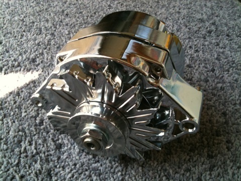 ローライダー インパラ エルカミ カプリス ベルエア カマロ シェベル クローム オルタネーター 110A GM レギュレーター付拍卖