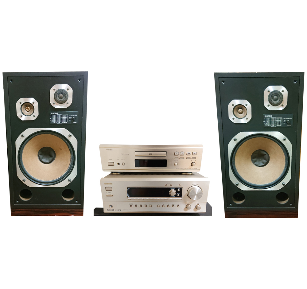 音が出たり出なかったりします 中古 総額約200000円以上 アンプ CDプレイヤー スピーカー ONKYO DENON TX-DS595 DCD-1550AR S-8000 貴重拍卖