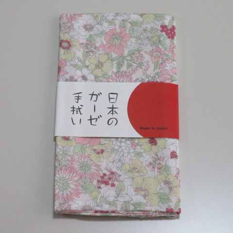 手ぬぐい 日本のガーゼ手拭い リバティプリント 花柄 綿100% 日本製/4拍卖