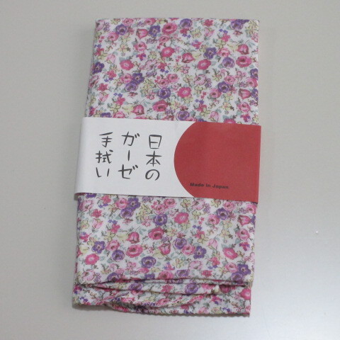 手ぬぐい 日本のガーゼ手拭い リバティプリント 花柄 綿100% 日本製/1拍卖