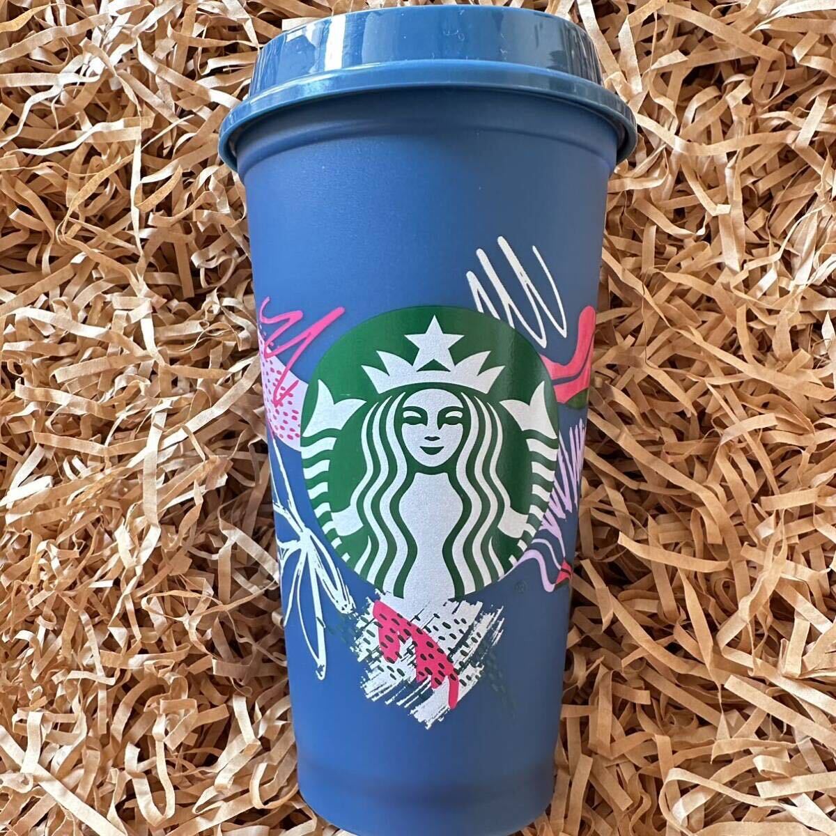 ヨーロッパ スターバックス フランス パリ ネイビー リユーザブルカップ プラスチックタンブラー 海外スタバ タンブラー レア 限定 新品拍卖
