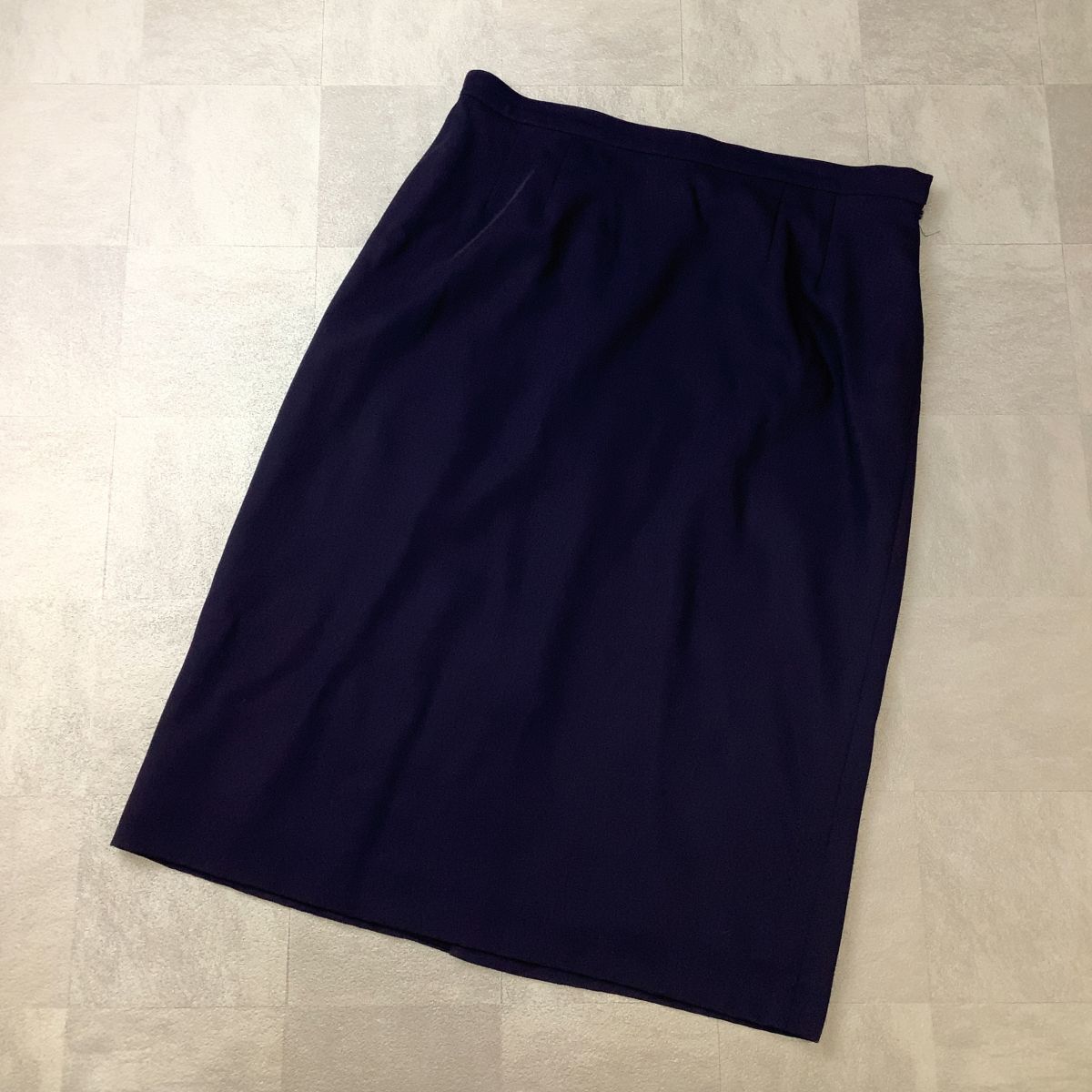 90s Burberry バーバリー タイトスカート レディース 17BR 大きいサイズ 3XL ネイビー拍卖