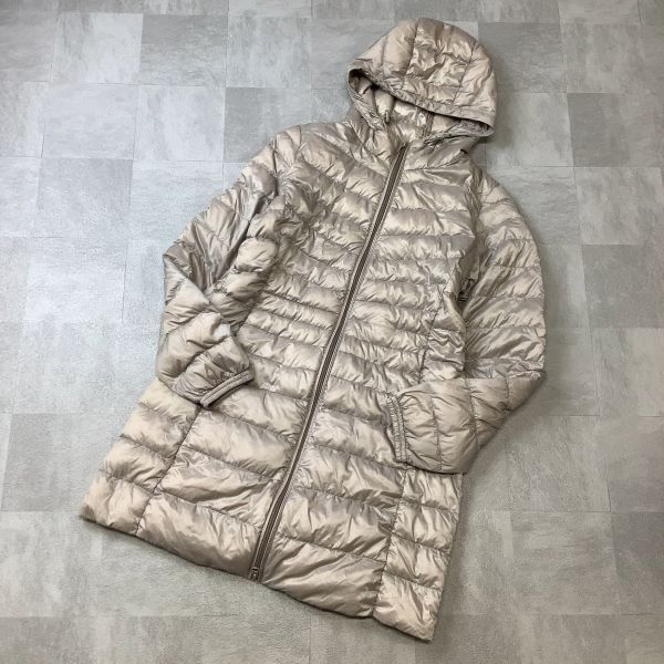 ユニクロ UNIQLO ウルトラライトダウンコート ダウンジャケット レディース Mサイズ グレー golf ゴルフウェア 軽量ダウン拍卖