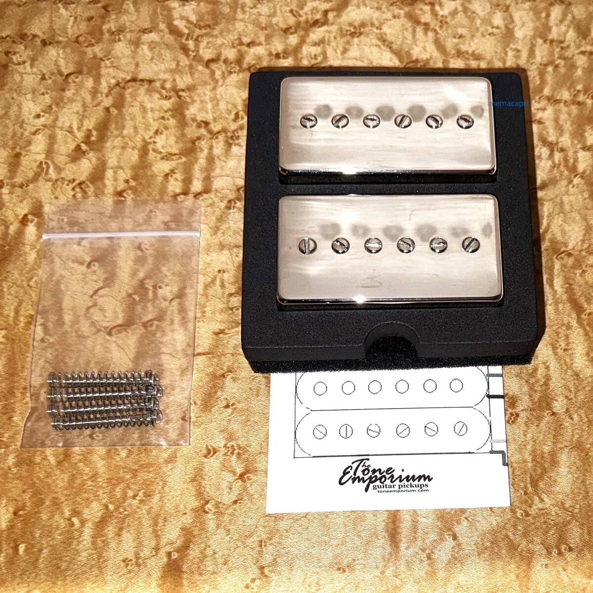 新品 Tone Emporium TE-14 Humbucker size P-90 / P-94 Style Set Nickel トーン エンポリウム ハムバッカー ピックアップ セット ニッケル拍卖
