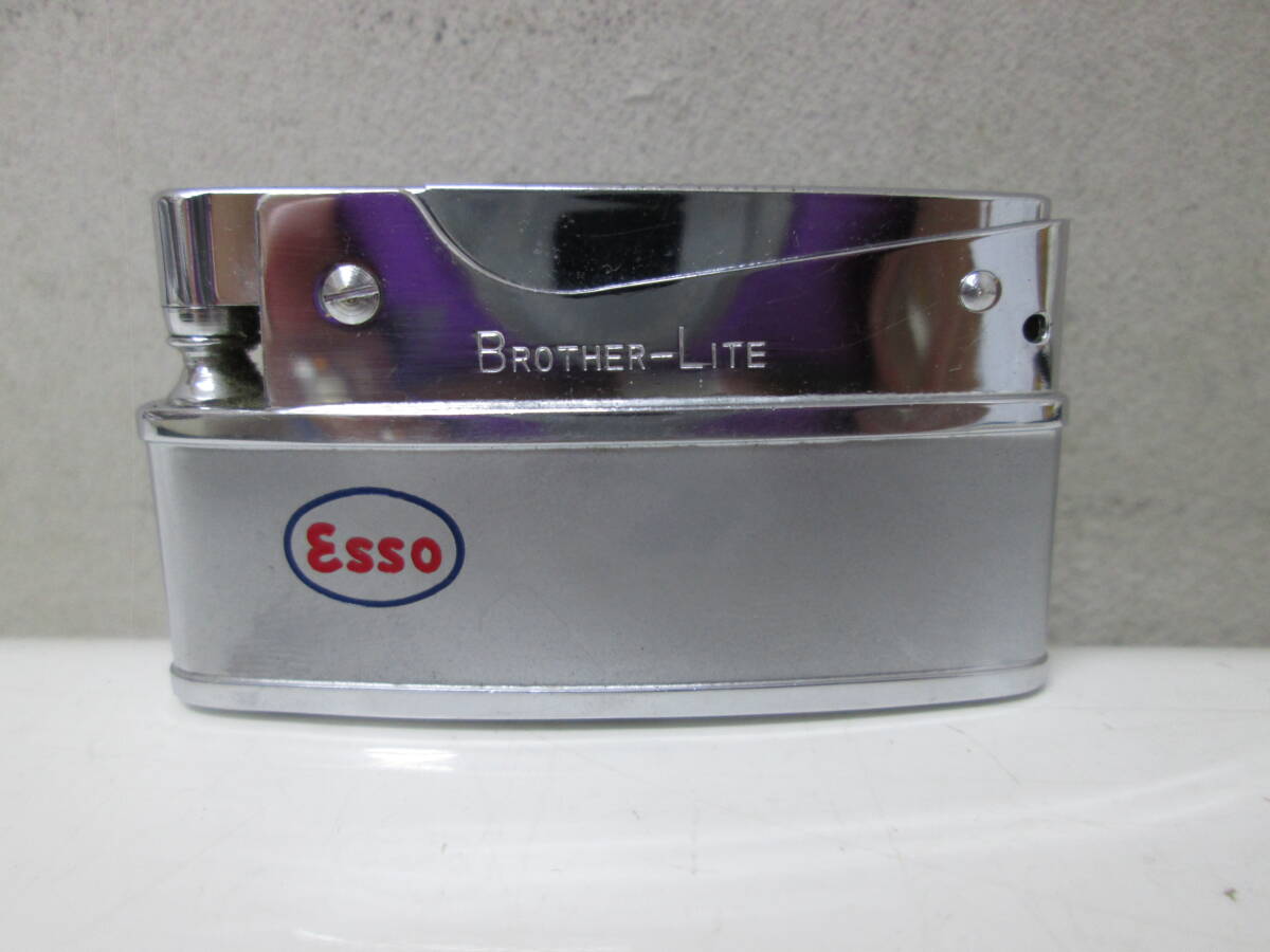 (91)♪ESSO エッソ ライター BROTHER-LITE ブラザーライト 現状品拍卖