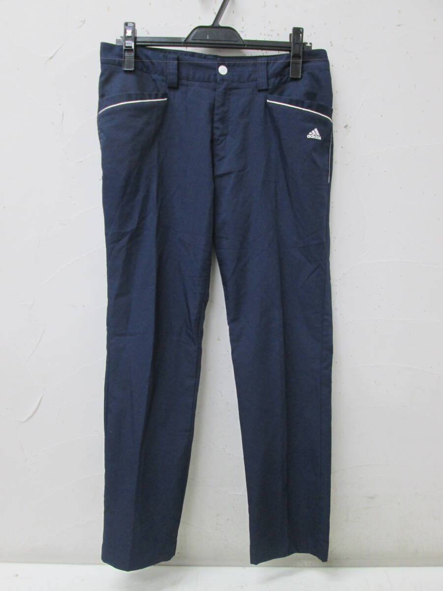 (91)♪adidas GOLF アディダス ゴルフ レディース パンツ ネイビー サイズOT/XG 春夏物拍卖