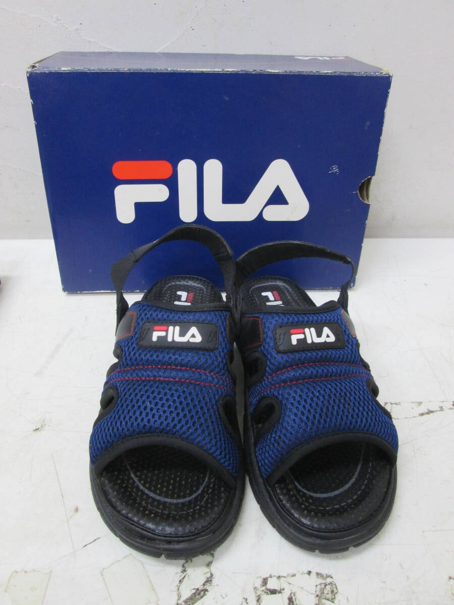 (92)☆FILA フィラ レディース サンダル サイズL ネイビー 美品拍卖