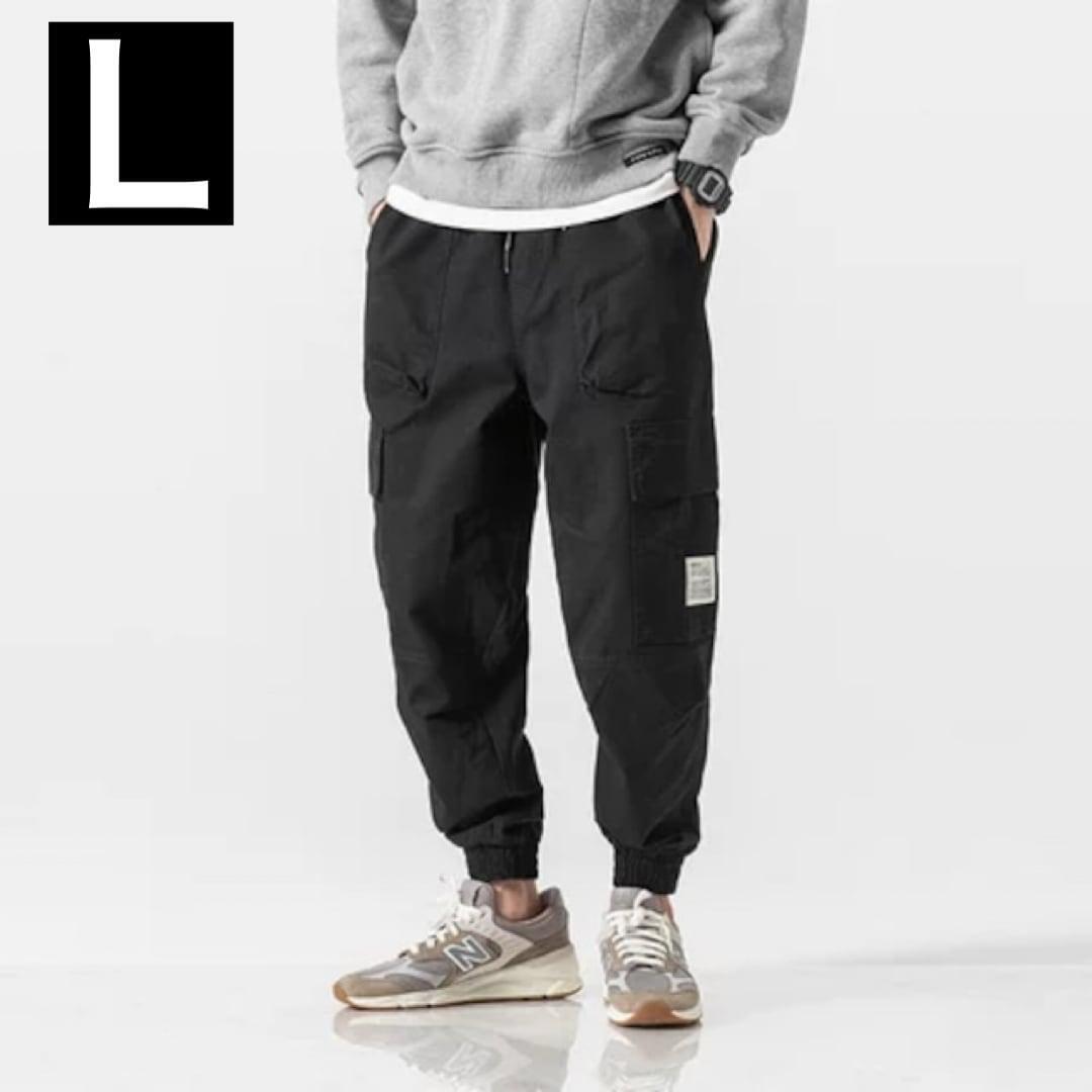 カーゴパンツ ジャガーパンツ ワークパンツ ストリート ブラック Lサイズ拍卖