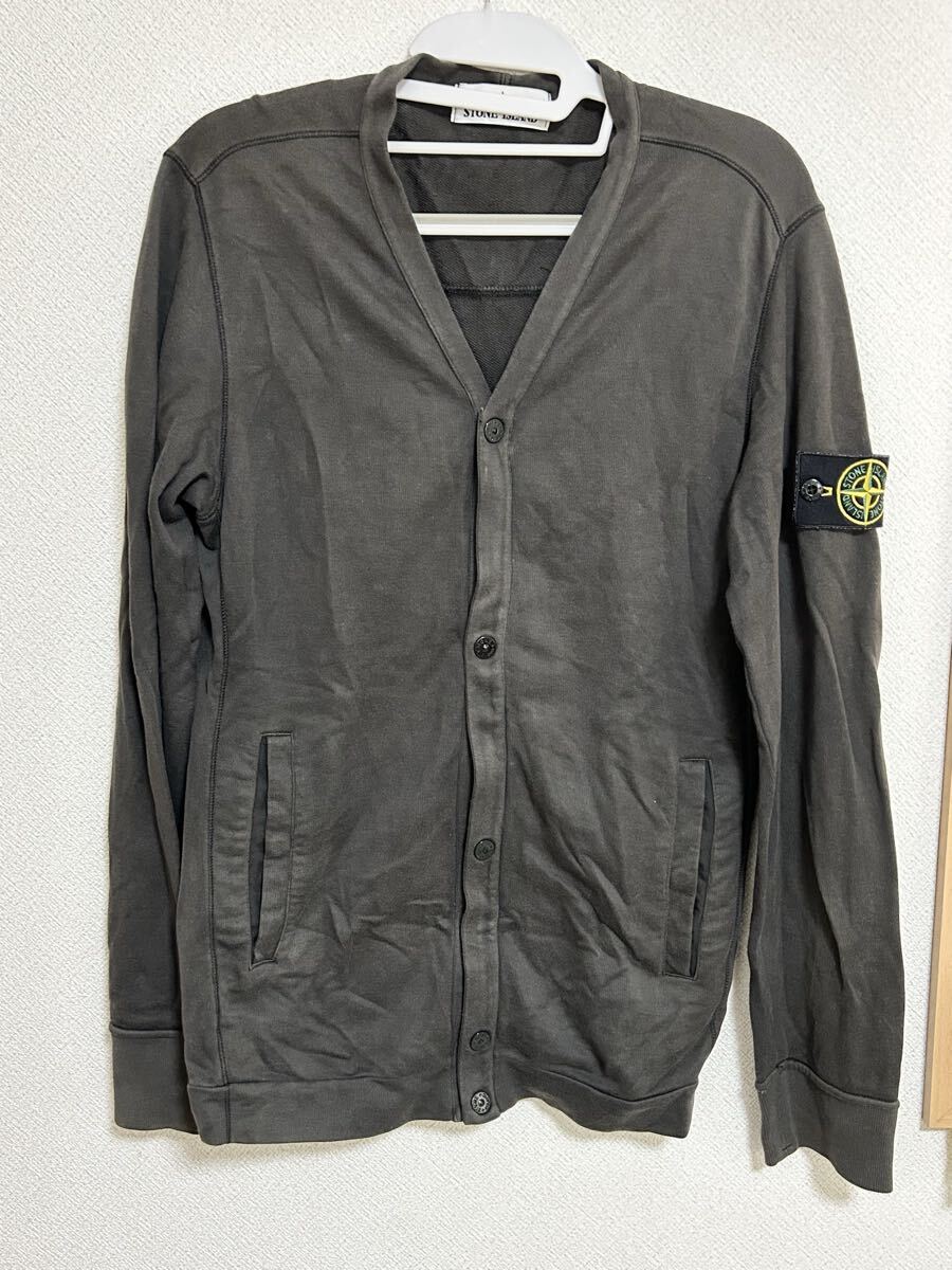 island ストーンアイランド アウター ジップ ボタン 美品 ニット カーディガン拍卖