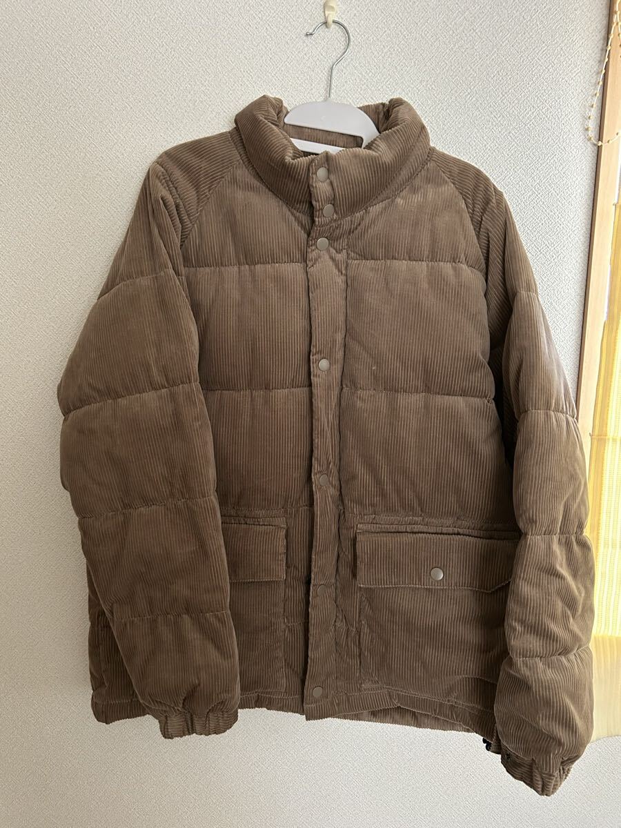 グローバルワークス コーデュロイ ダウン 中綿 ブラウン 美品 アウター ダウンジャケット拍卖
