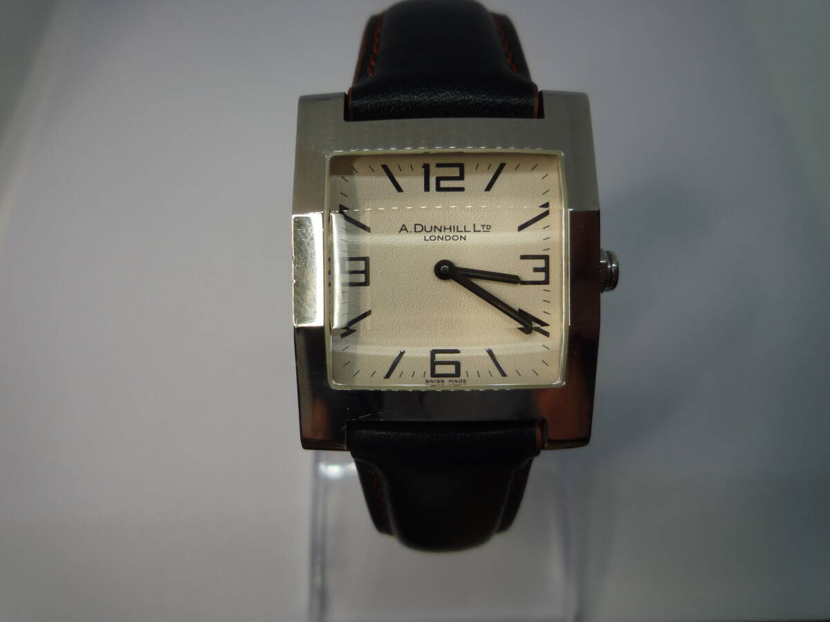ダンヒル スクエア ファセット ダンヒリオン メンズクオーツ 美品拍卖