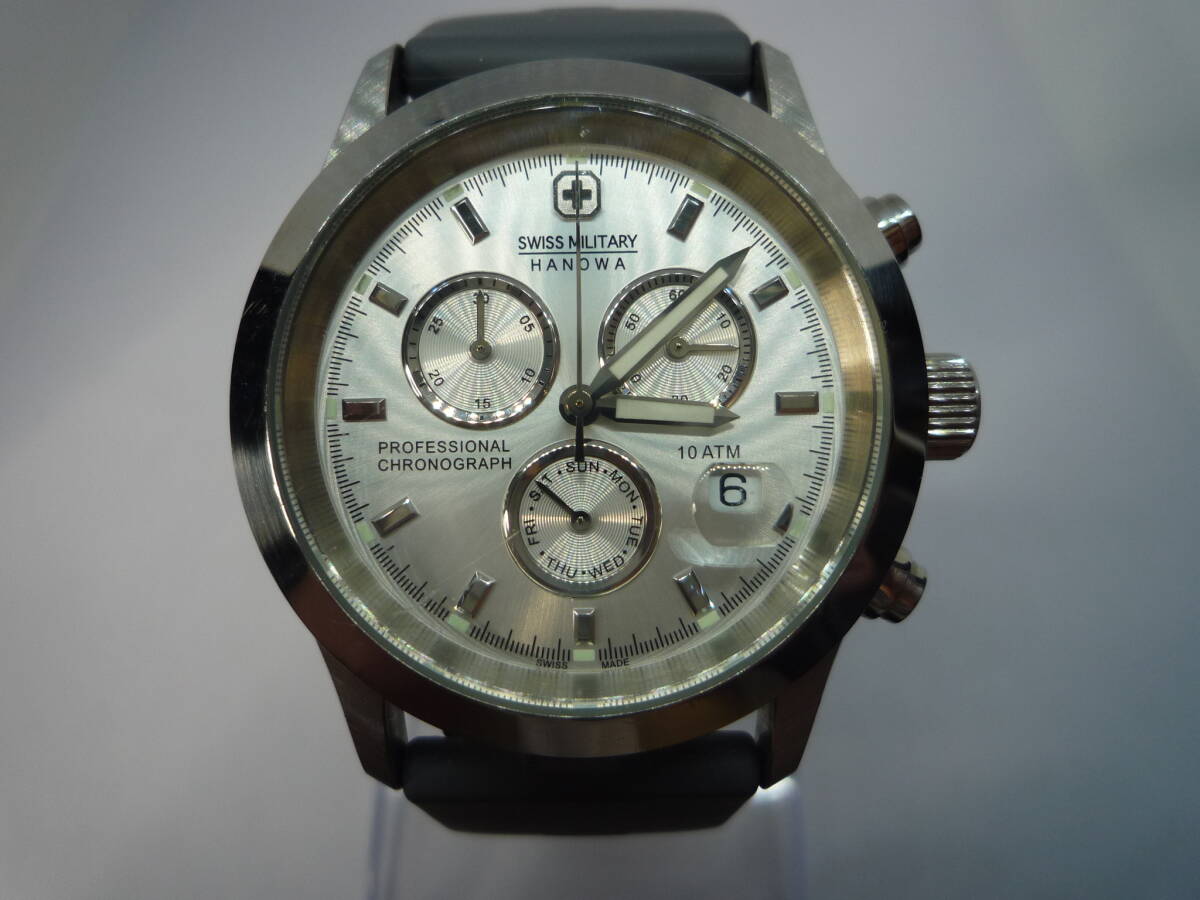 スイスミリタリー HANOWA  クロノグラフ メンズクオーツ拍卖