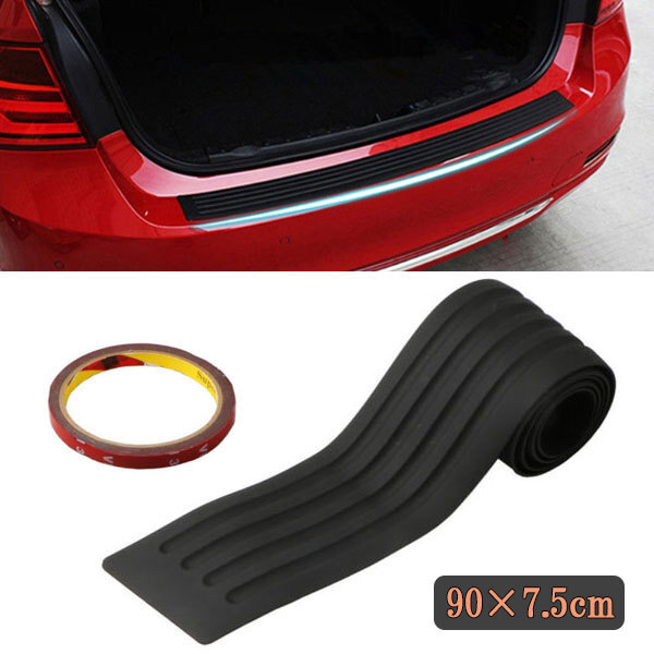 リア バンパーステップ ガード プロテクター エアロ 傷防止 荷台 90×7.5cm カー用品 ポイント消化 送料無料 ブラック拍卖
