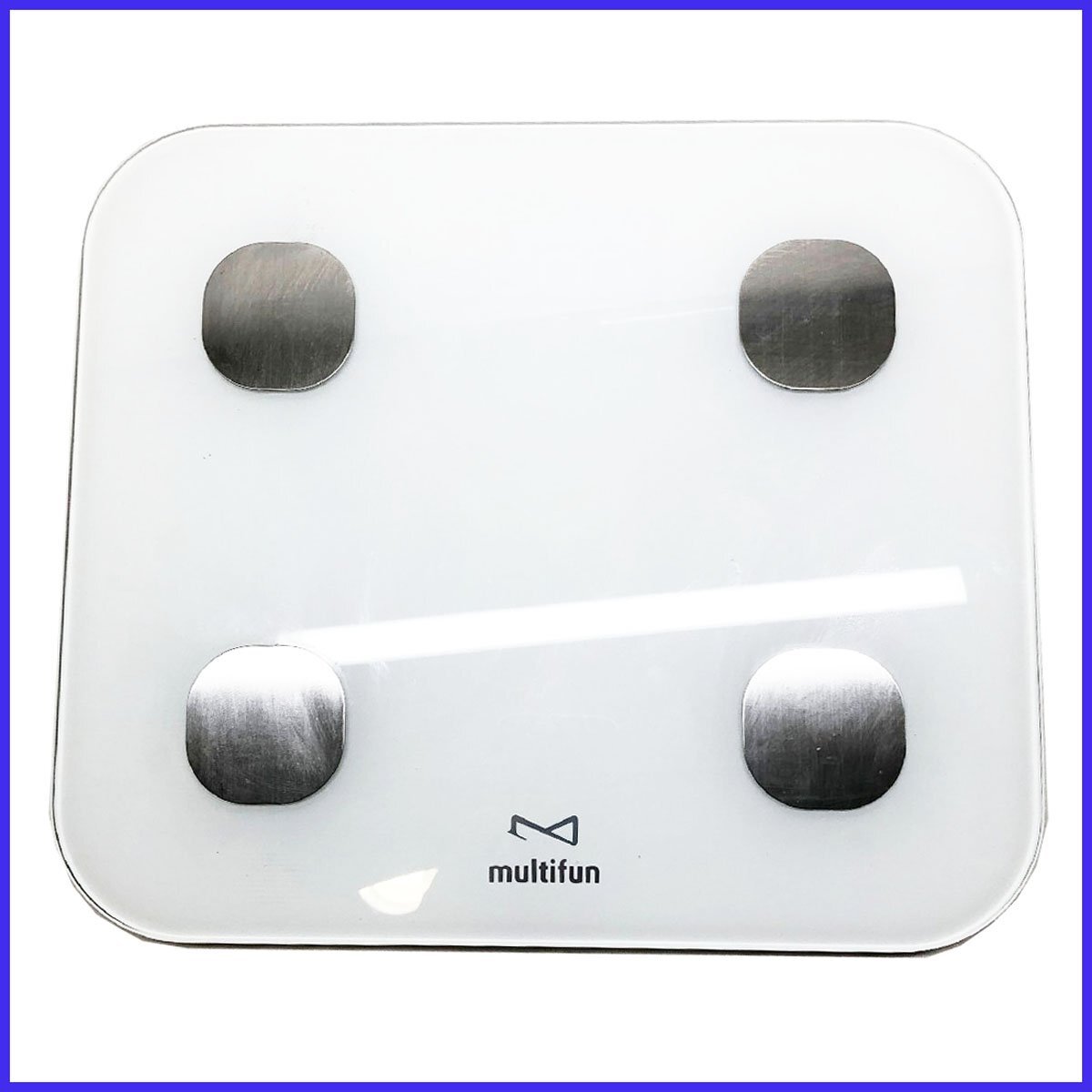 中古 ●multifun/マルティファン●アプリ連動 体組成計 体重計 CF391BLE ダイエット ヘルスメーター ホワイト 動作OK 札幌拍卖