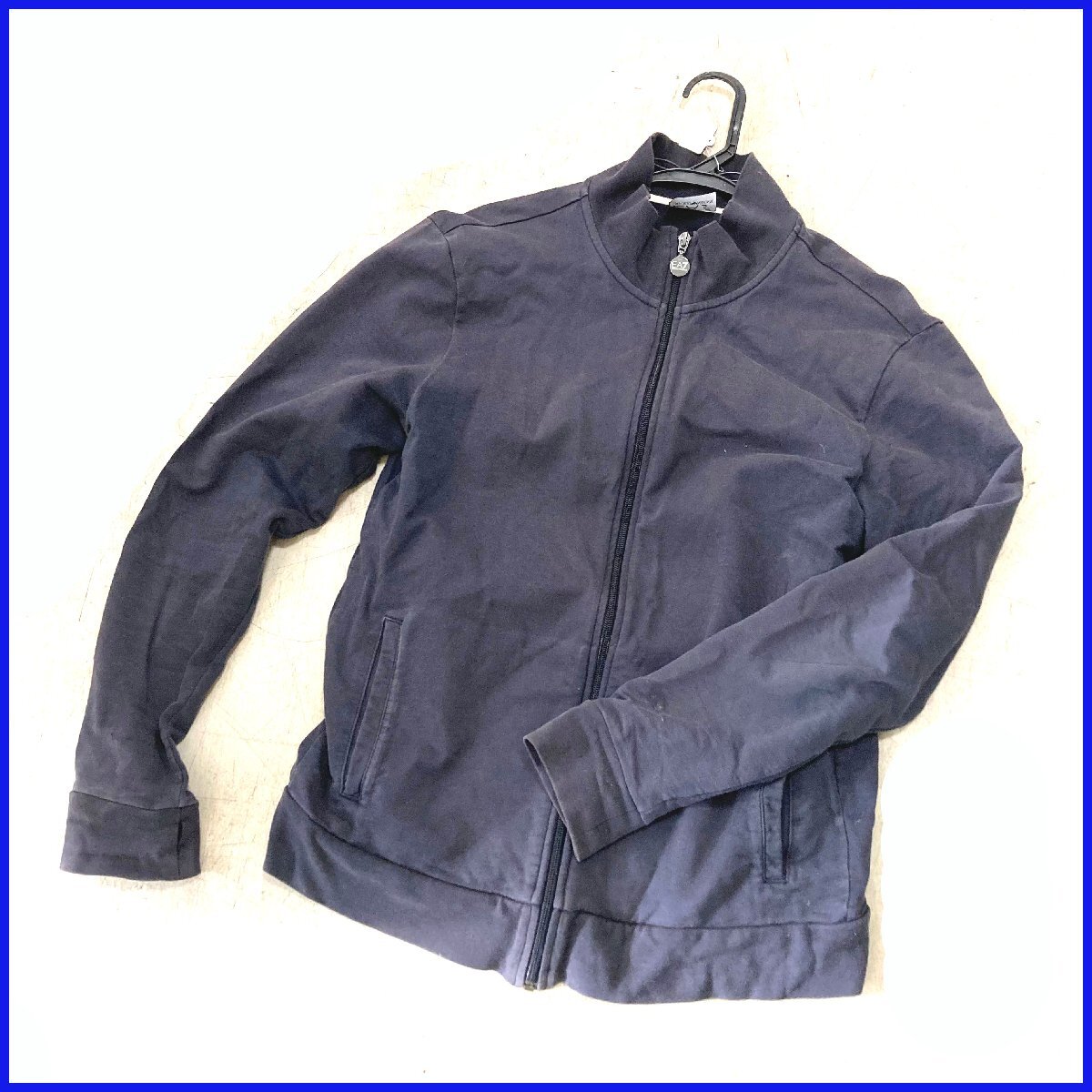 中古◆エンポリオアルマーニ◆ジャケット ジャージ ファブリック バックプリント L 札幌 質拍卖