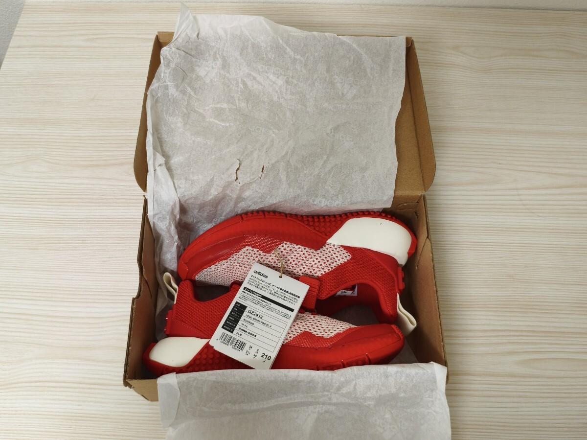 アディダスレゴ キッズスニーカー 21.0cm LEGOSPORT 未使用品 レッド拍卖