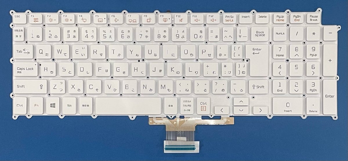 純正新品 LG gram 17Z90N等用 日本語キーボード SG-90980-2VA ホワイト 国内発送拍卖