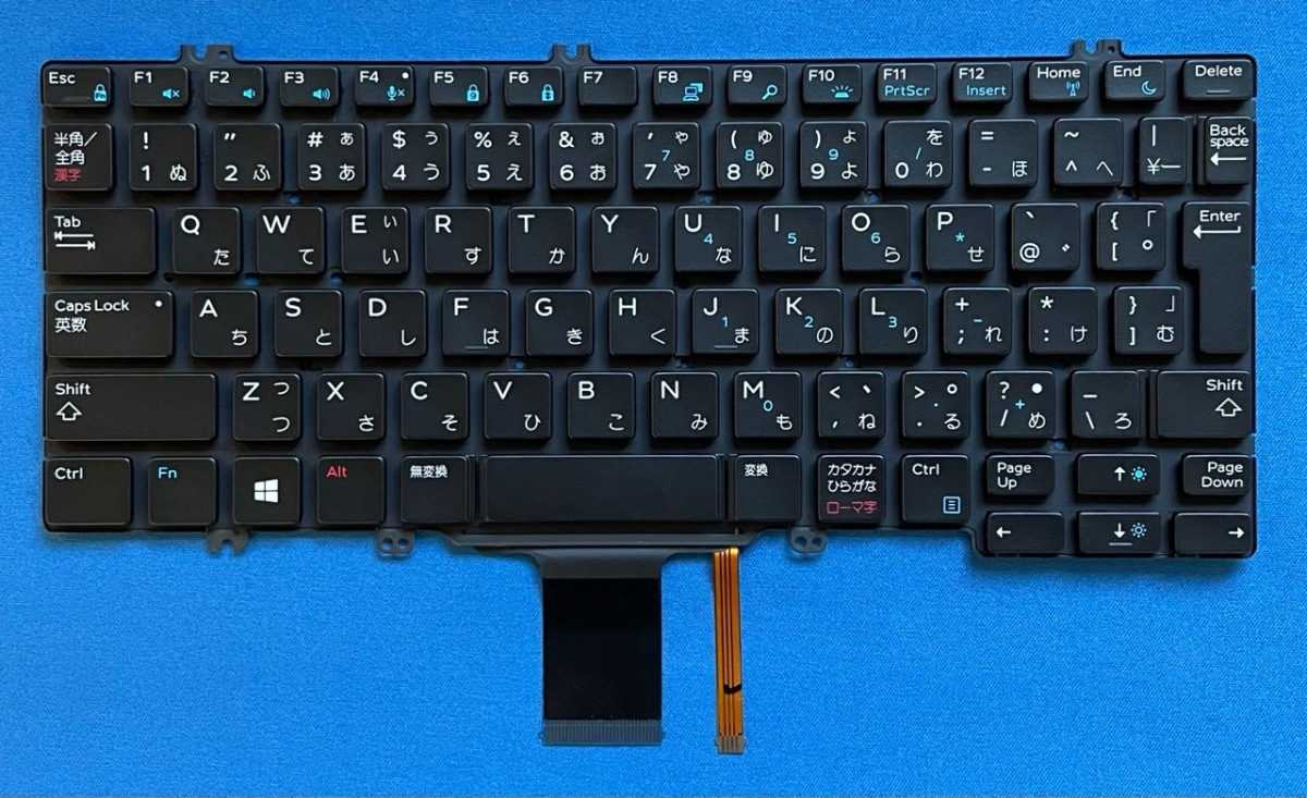 新品 DELL Latitude E7280 E7380等用 バックライト付き日本語キーボード 0WXP3F拍卖
