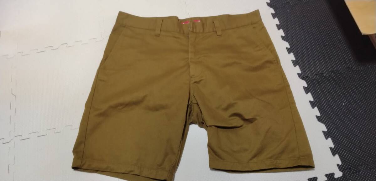 supreme shorts half pants シュプリーム ハーフパンツ ショーツ カーキ系 36インチ 拍卖