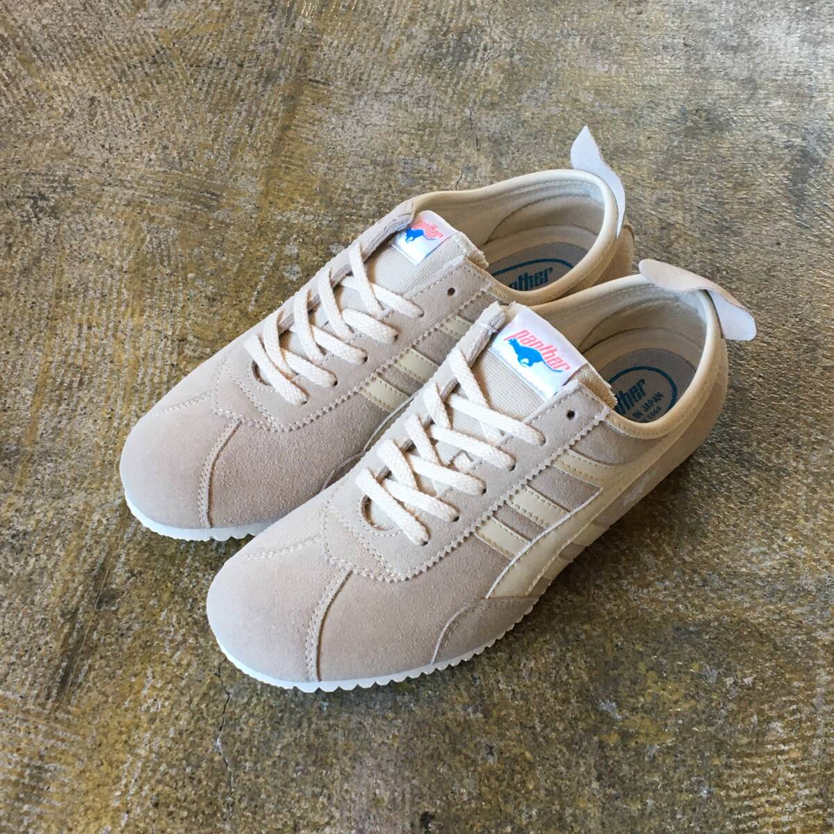 24.5 cm|PANTHER パンサー GT DELUXE GTデラックス ベージュ BEIGE PTJ-0028 ベロア 天然皮革 靴 レトロ 日本製 Japan (新品)(正規品)拍卖