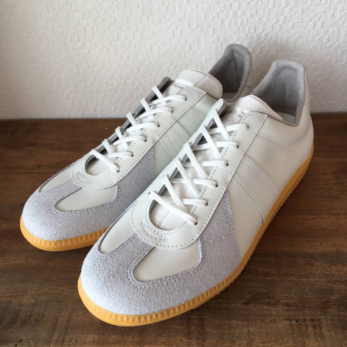 44サイズ(27.5~28.0cm)|GERMAN ARMY TRAINER ORIGINAL ホワイト 白 軍用 ドイツ COWレザー セルビア製 希少 (新品)(正規品)拍卖