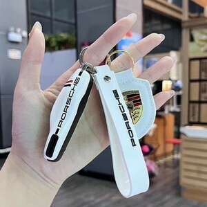 ポルシェ キーカバー キーケース //パナメーラ ボクスター タイカン 718 911 ケイマン カイエン マカン3点set拍卖