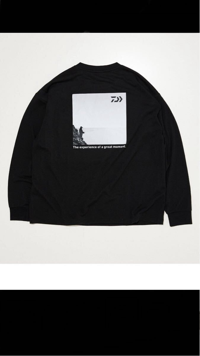 DAIWA 別注 ロゴデザイン ロングTシャツ 新品 ブラック Mサイズ 送料無料拍卖