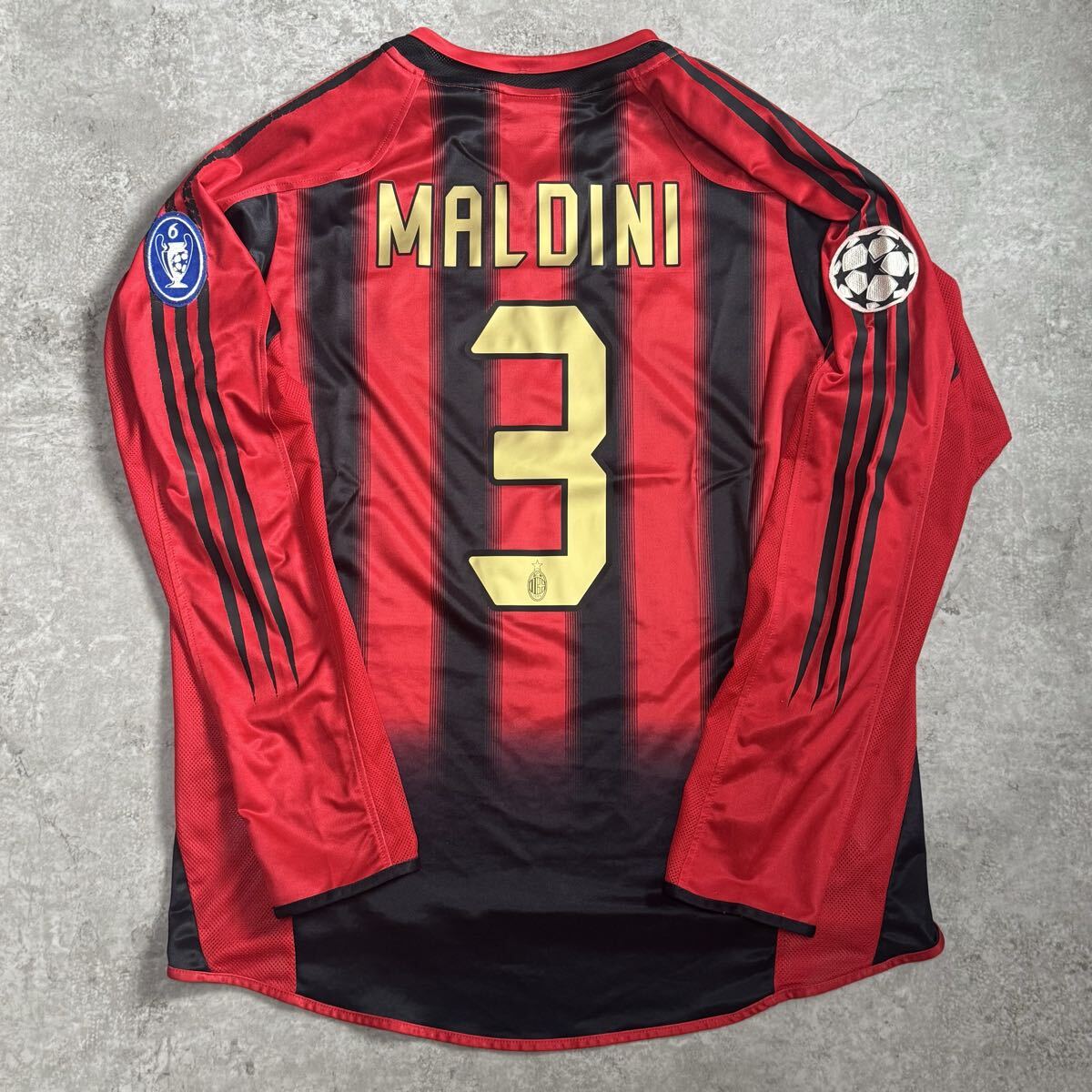 ACミラン 04/05 #3 マルディーニ 長袖 ユニフォーム CL拍卖