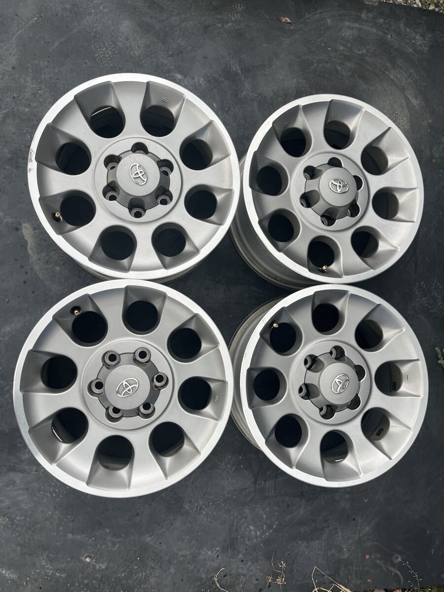トヨタ FJクルーザ 純正ホイール 17x7.5J ET+15 PCD139.7 6H アルミホイール 4本 セット拍卖
