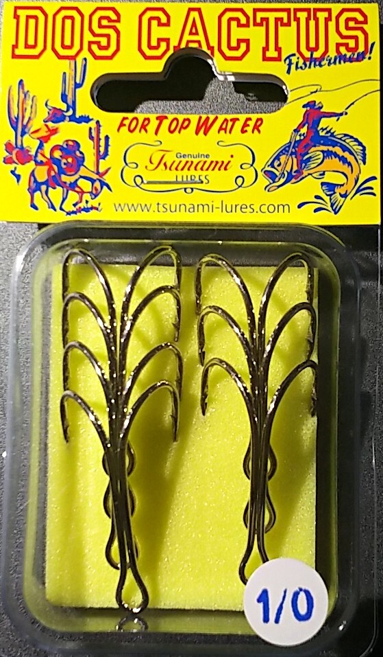 津波ルアーズ ドス・カクタス (Dos Cactus) Size:#1/0 オリジナルWフック 7本入り拍卖