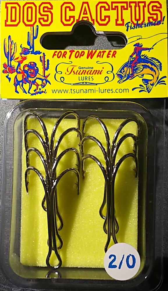 津波ルアーズ ドス・カクタス (Dos Cactus) Size:#2/0 オリジナルWフック 7本入り拍卖