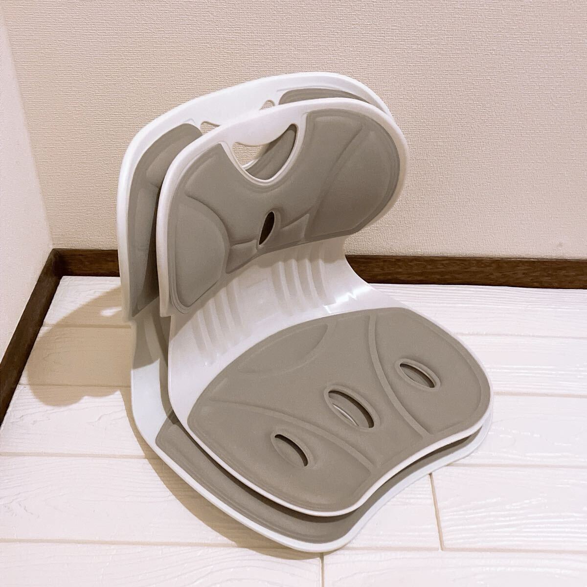 姿勢矯正 椅子 座椅子 2個セット L &M 大人 子供 腰痛 ヘルニア予防 在宅ワーカー グレー拍卖