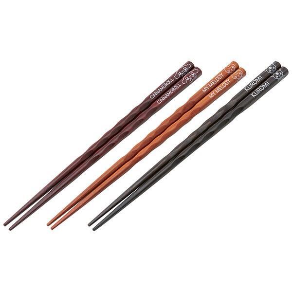 サンリオキャラクターズ 木製持ちやすいお箸 23cm 3膳セット スケーター拍卖