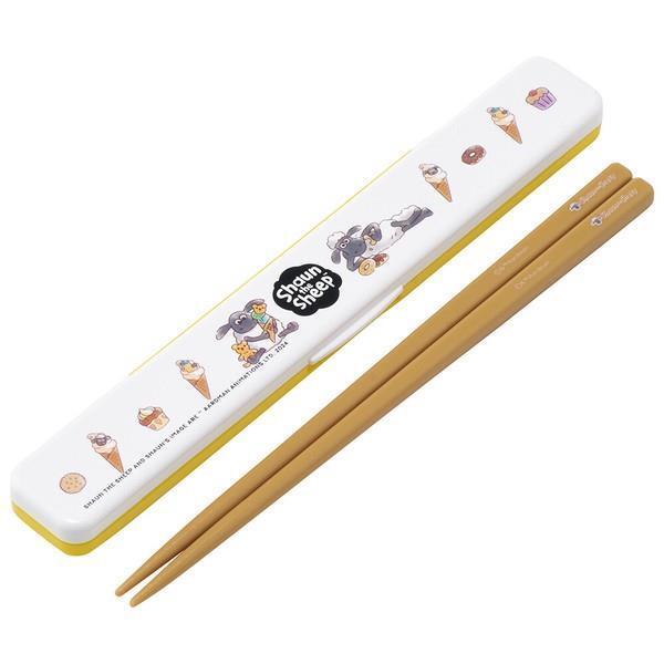 ひつじのショーン お箸セット 音のならない 箸・箸箱セット 抗菌 キャラクター スケーター拍卖