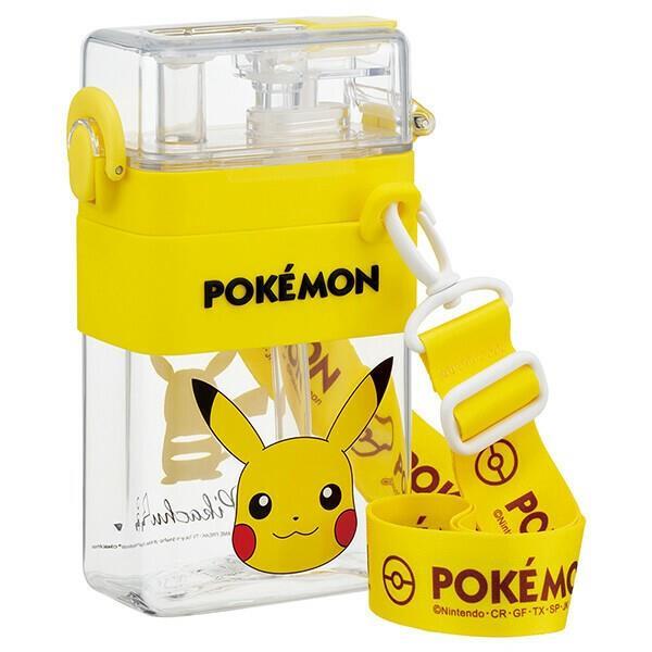 ポケットモンスター 水筒 ストロー 直飲み 600ml 2WAYボトル スクエア 子供 子ども キッズ ピカチュウ キャラクター スケーター拍卖