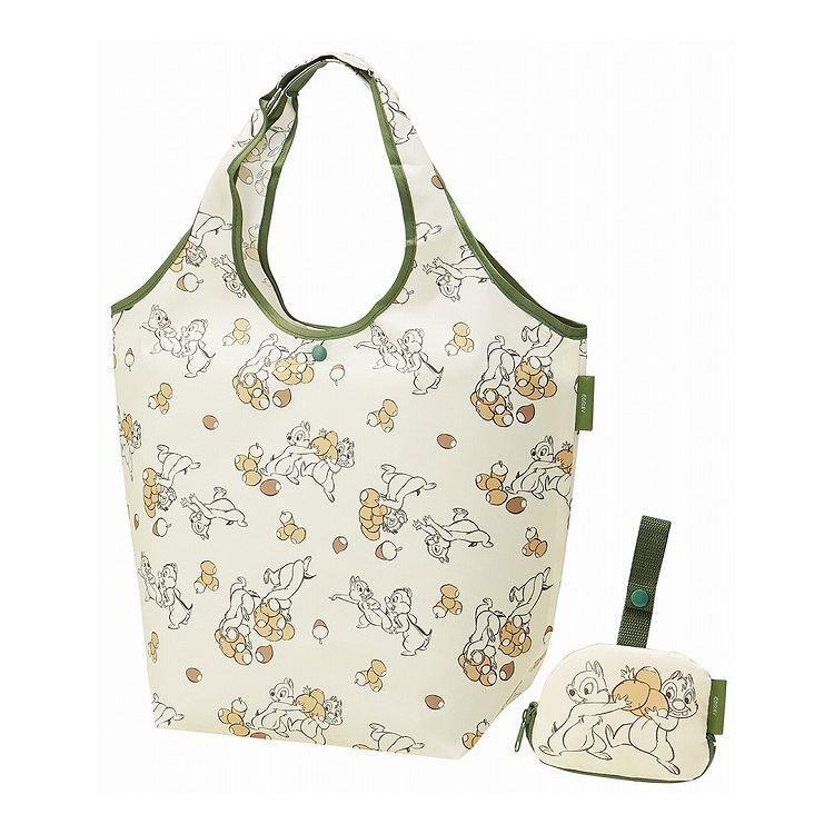 チップ&デール エコバッグ 収納ポーチ付 折りたたみ ショッピングバッグ マイバッグ ディズニー スケーター拍卖