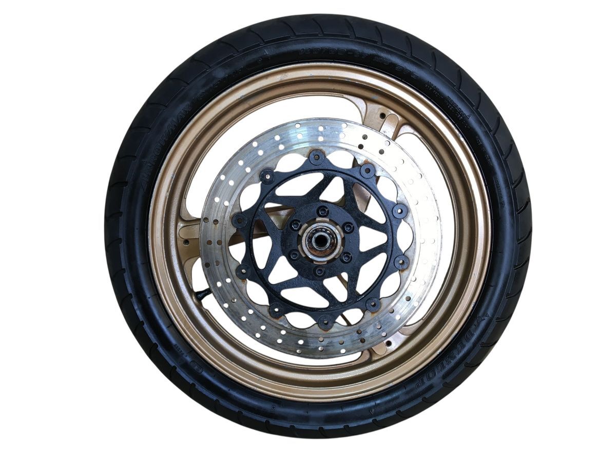 YAMAHA SRX400 3VN フロントホイール ディスク付 レストア 組み換え 流用 OHベースにも 振れ無し(中古)2751-Z4330拍卖