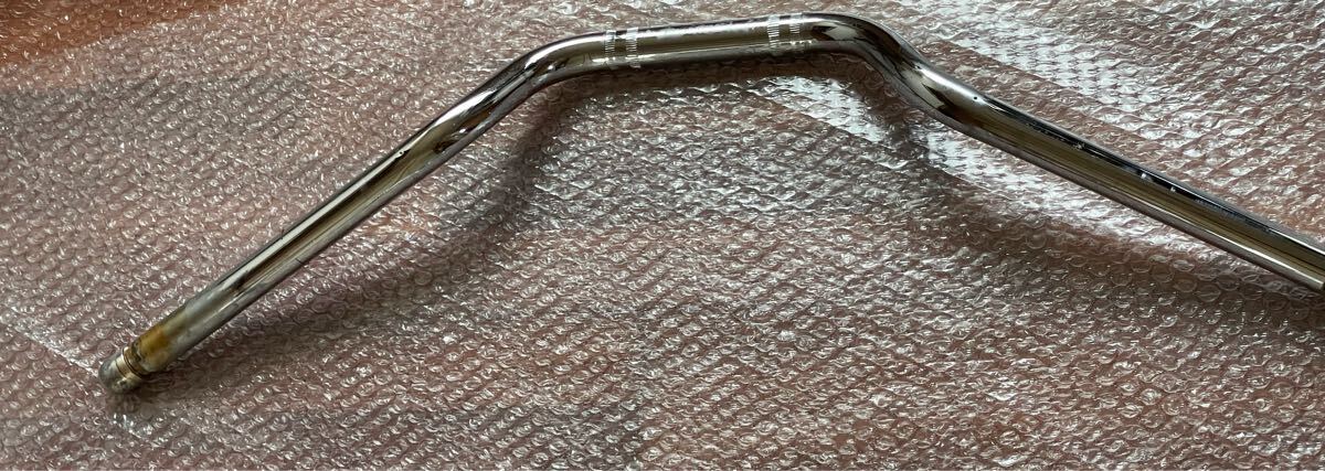 【2485】 カワサキ Kawasaki バリオス2 純正 メッキハンドル メッキ ハンドル ゼファー CB XJR インパルス 22.2パイ拍卖