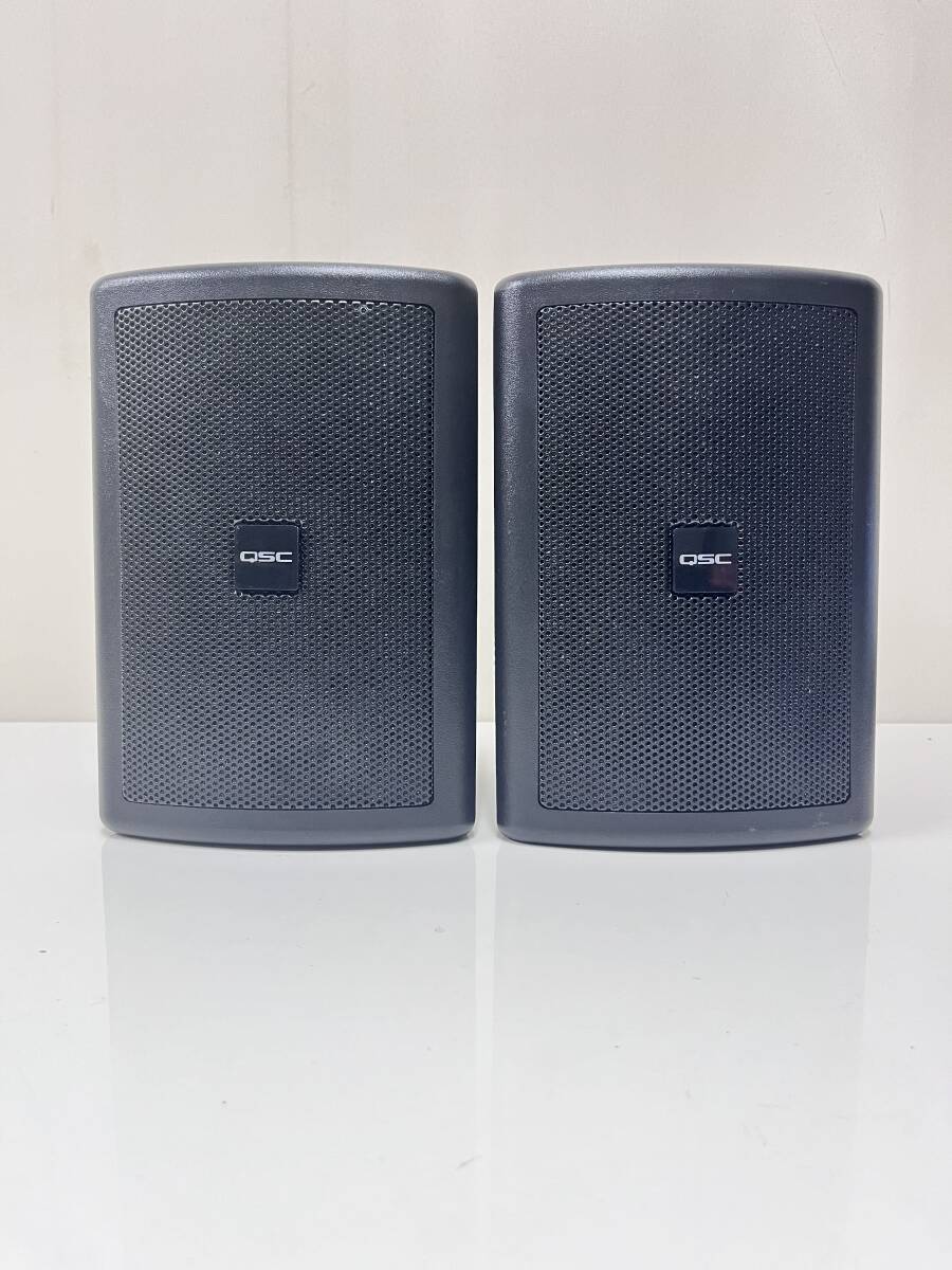 C-1039 QSC AC-S4T 4.5インチ2ウェイサーフェススピーカー 2個セット 音出し確認済拍卖